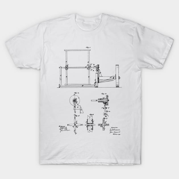 Mower Vintage Patent Hand Drawing T-Shirt by TheYoungDesigns